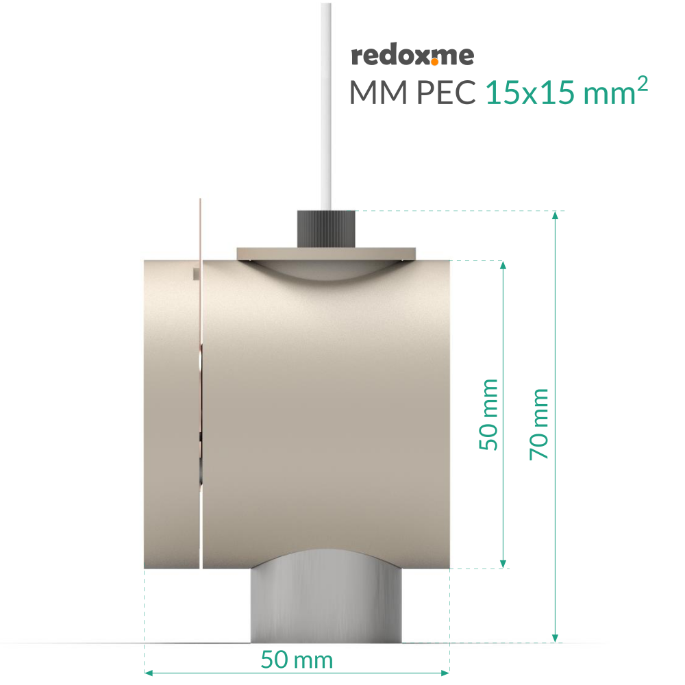MM PEC 15mm x 15mm - Magnetic Mount Photo-electrochemical Cell