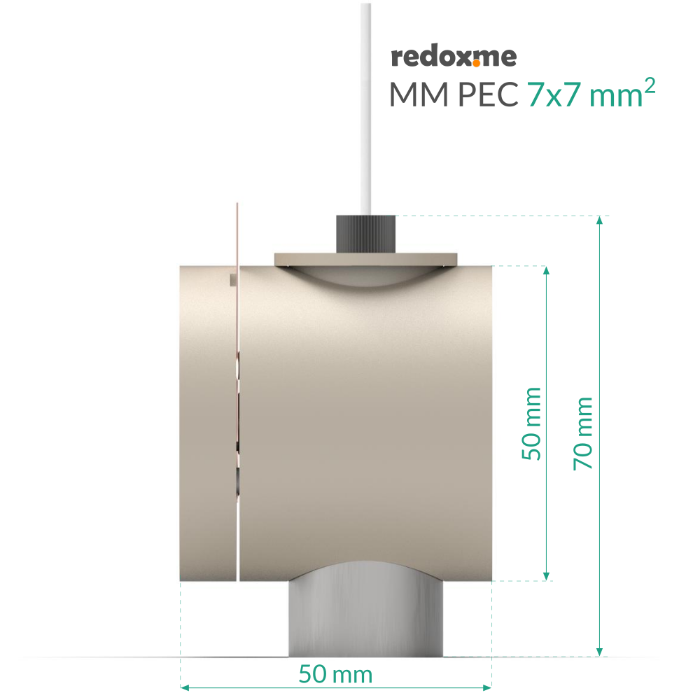 MM PEC 7mm x 7mm - Magnetic Mount Photo-electrochemical Cell