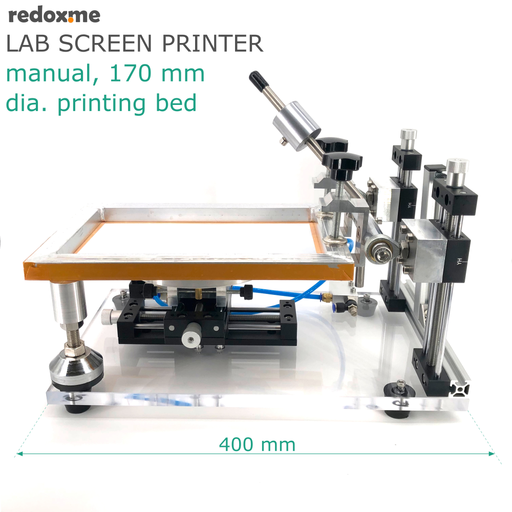 Laboratory Screen Printer - manual, 170 mm dia. printing bed