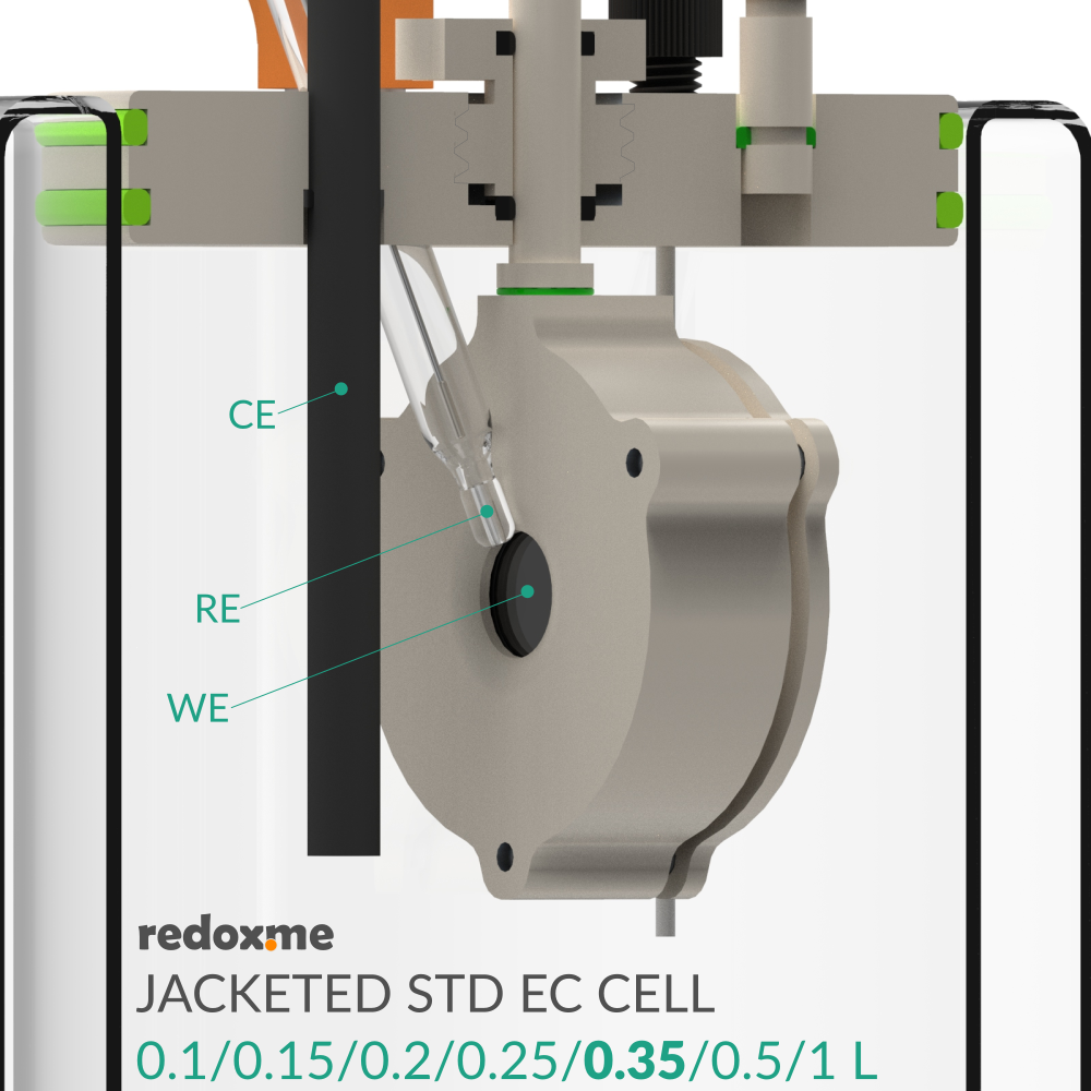 Jacketed Standard Electrochemical Cell