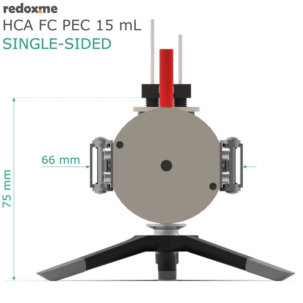HCA FC PEC 15 mL single-sided - Hook Clamp Assembled Front Contact Photo-electrochemical Cell