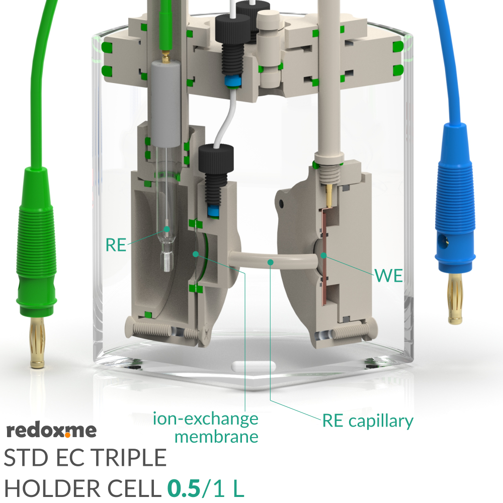 Standard Electrochemical Triple Holder Cell