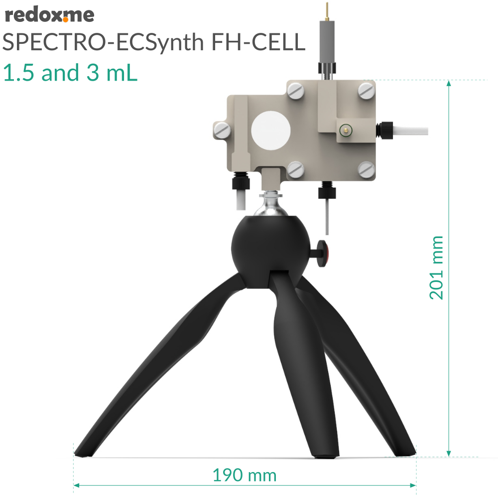 SPECTRO-ECSynth FH-CELL 1.5 and 3 mL - Spectro-Electrosynthesis Flow H-Cell 1.5 and 3 mL