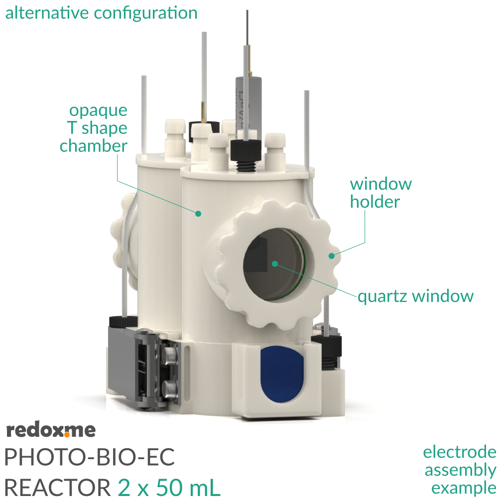 Photo-Bio-EC Reactor - Photo-bioelectrochemical reactor 2 x 50 mL