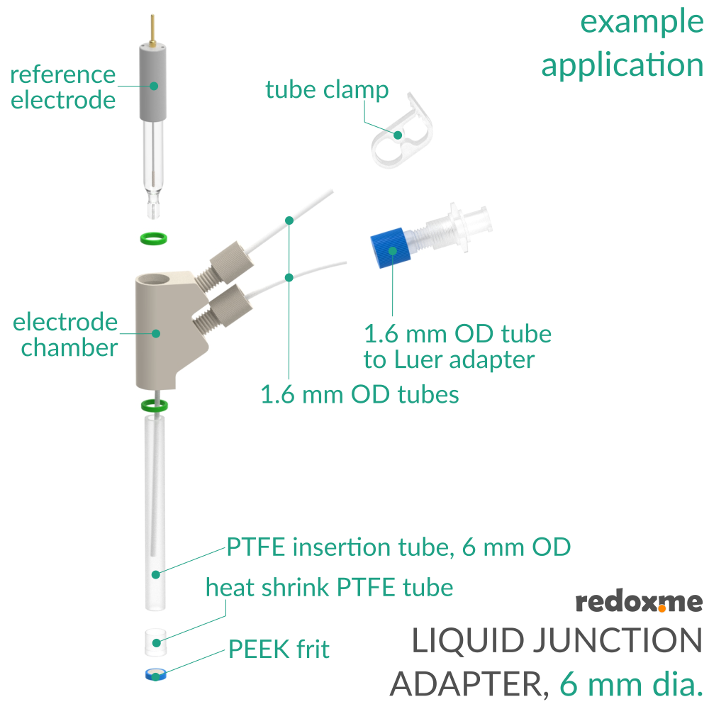 Liquid Junction Adapter, 6 mm dia.