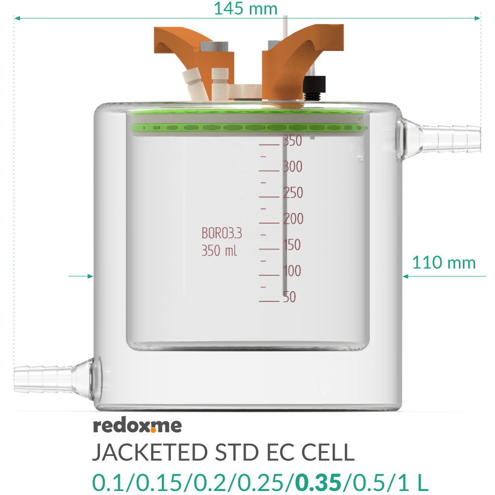 Jacketed Standard Electrochemical Cell