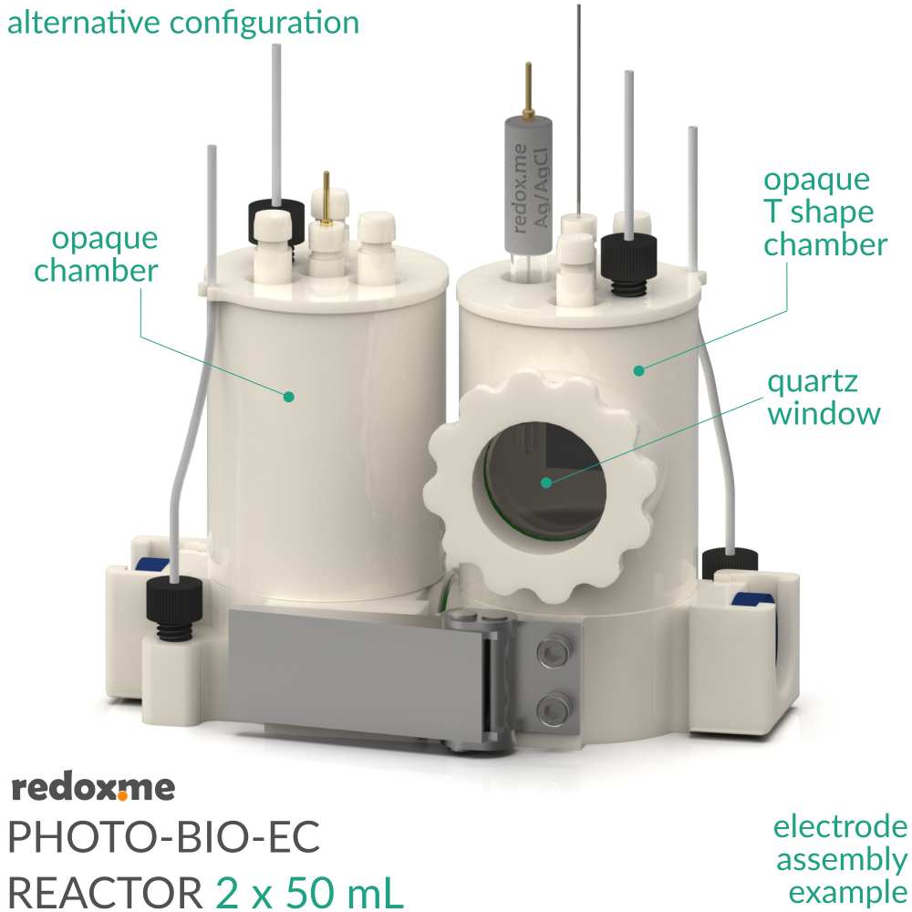 Photo-Bio-EC Reactor - Photo-bioelectrochemical reactor 2 x 50 mL