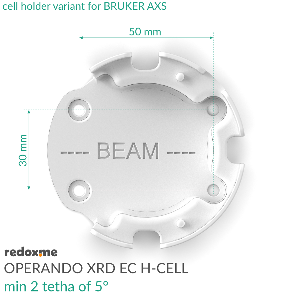 Operando XRD EC H-Cell, min 2θ of 5°