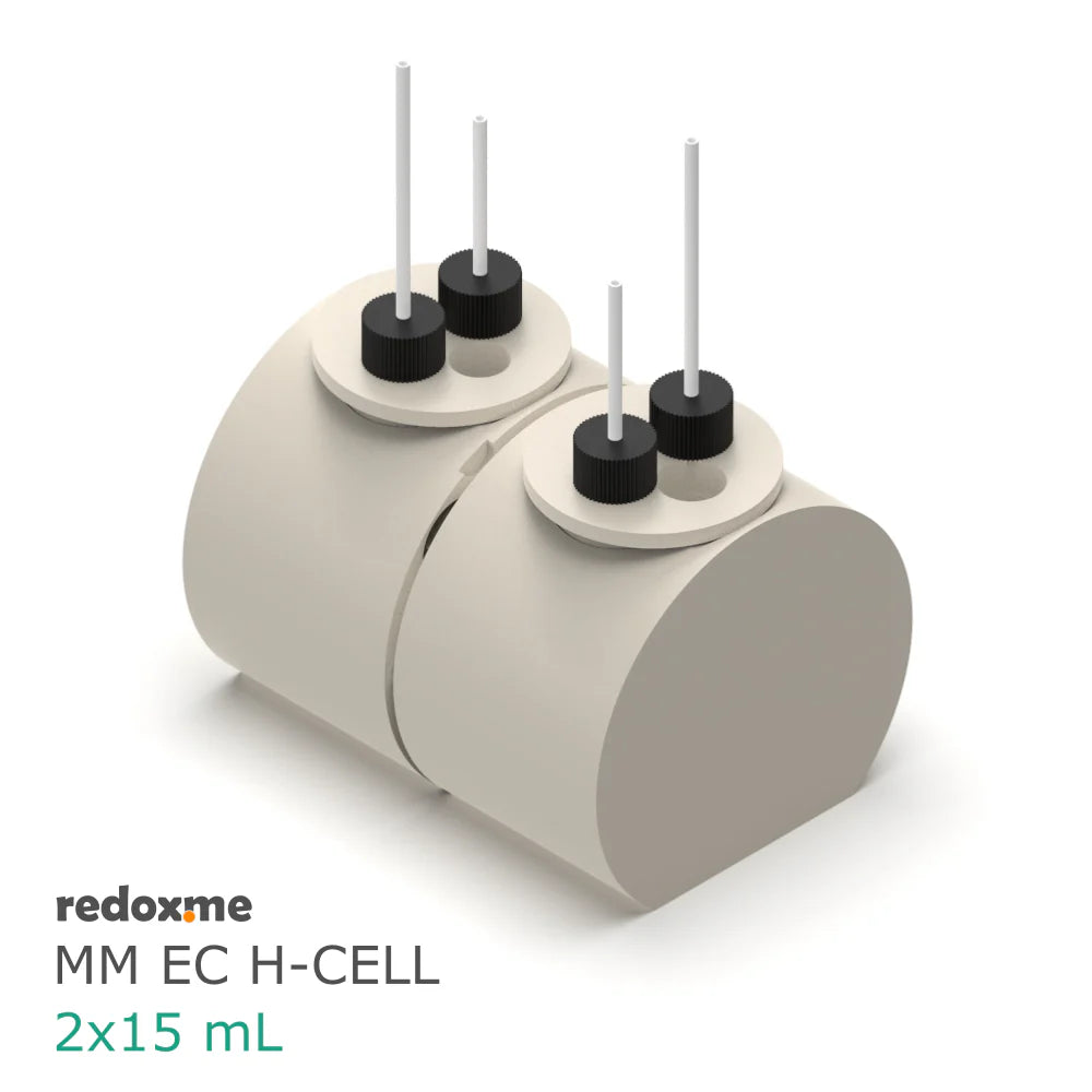 MM EC H-Cell 2x15 mL- Magnetic Mount Electrochemical H-Cell - Thasar S.r.l.