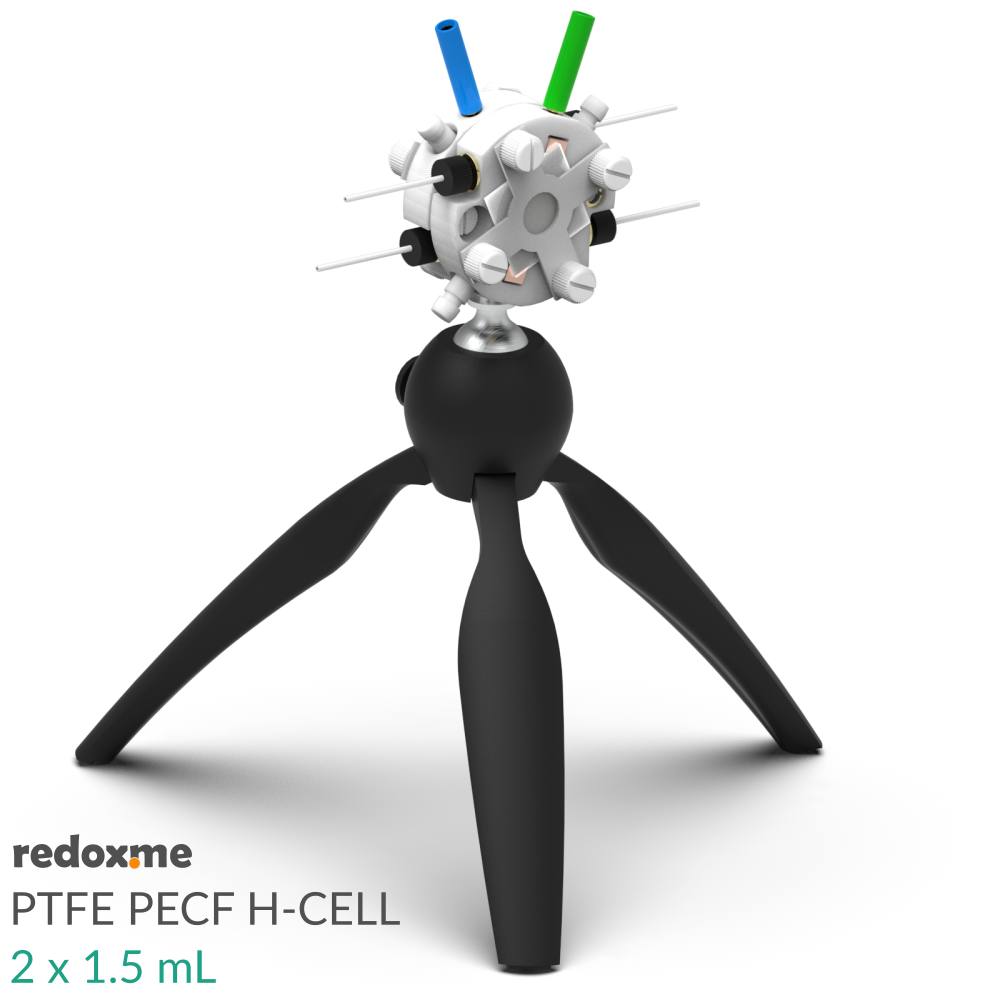 PTFE PECF H-Cell 2x1.5 mL - PTFE Photo-Electrochemical Flow H-Cell
