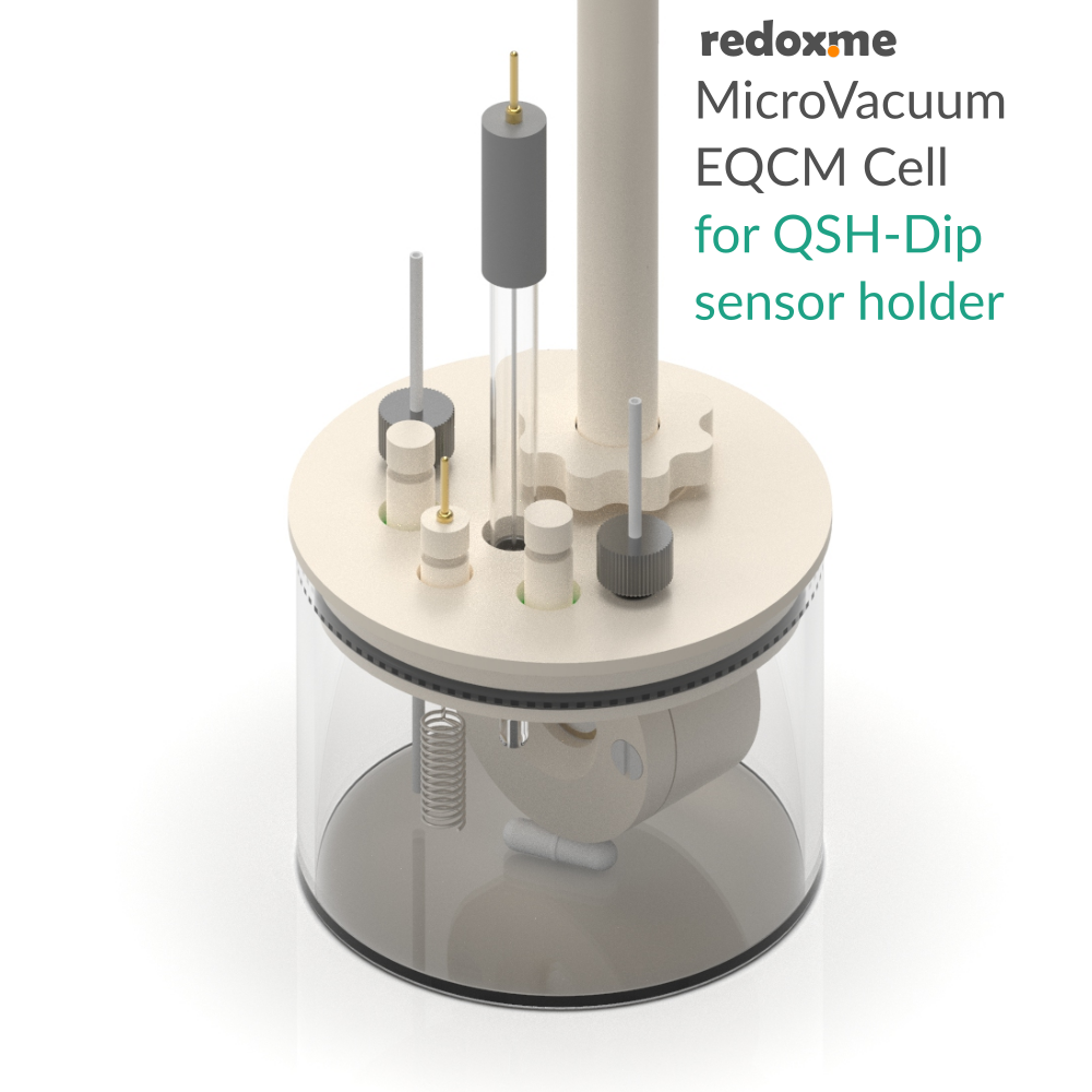 MicroVacuum EQCM Cell for QSH-Dip sensor holder
