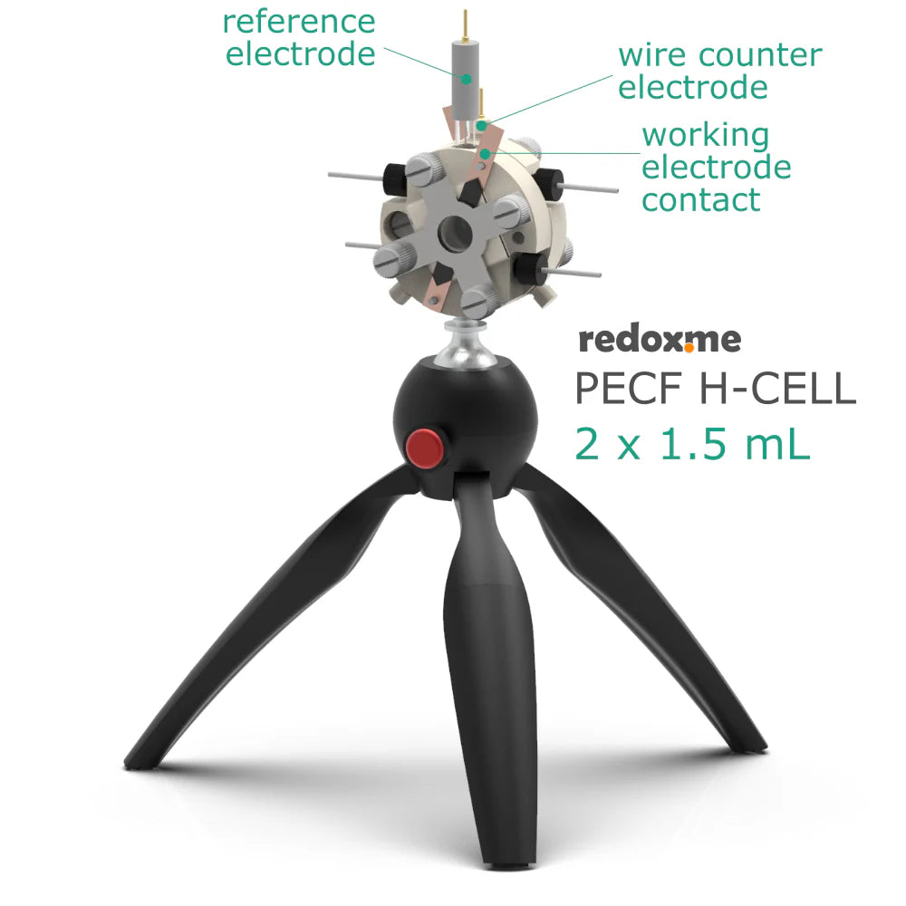 PECF H-Cell 2x1.5 mL - Photo-Electrochemical Flow H-Cell - Thasar S.r.l.