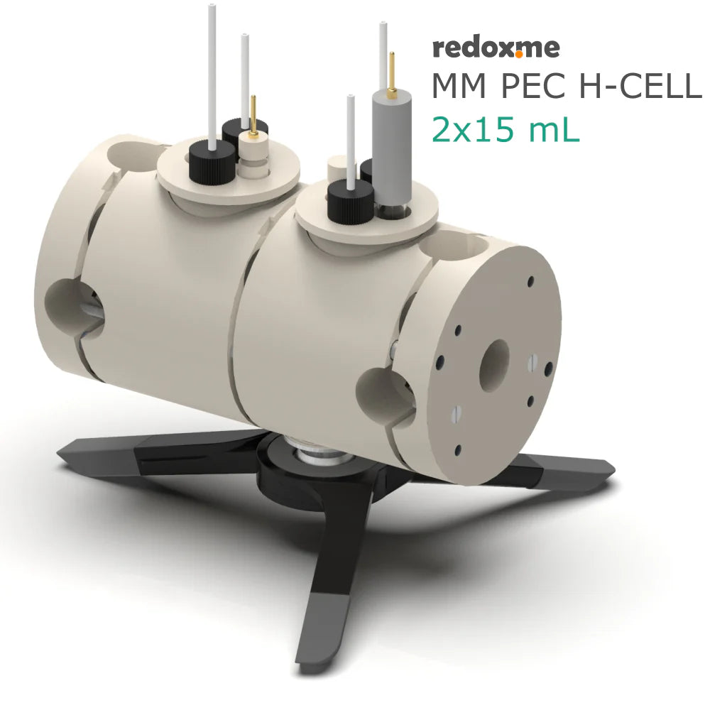 MM PEC H-Cell 2x15 mL- Magnetic Mount Photo-Electrochemical H-Cell - Thasar S.r.l.