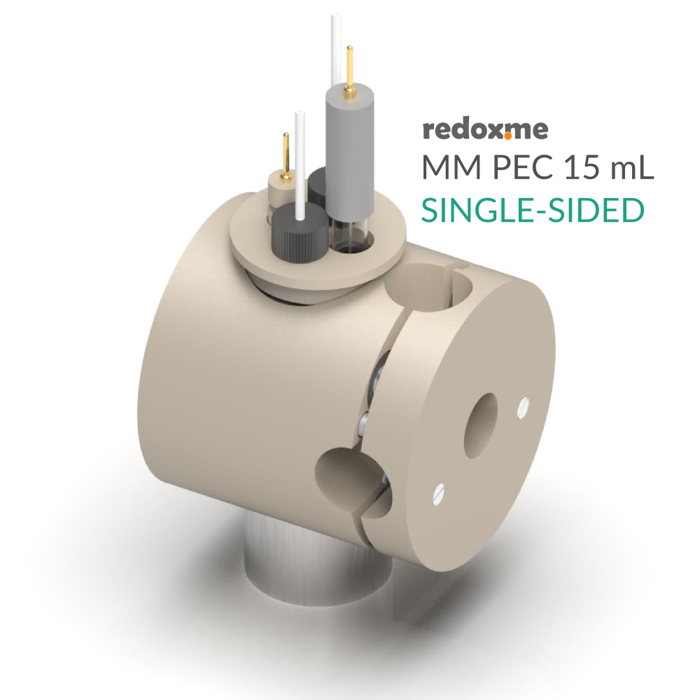 MM PEC 15 mL single-sided - Magnetic Mount Photo-electrochemical Cell