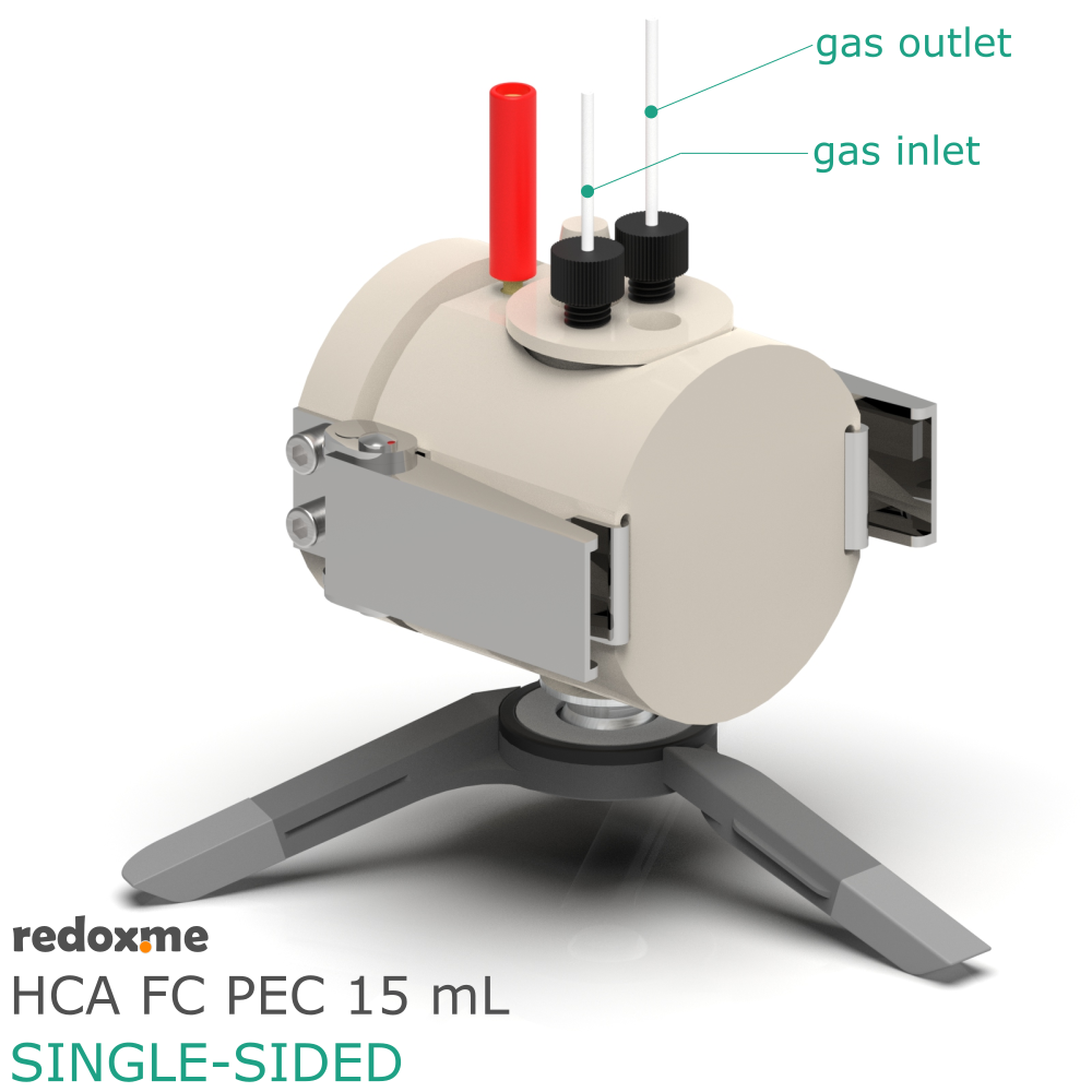 HCA FC PEC 15 mL single-sided - Hook Clamp Assembled Front Contact Photo-electrochemical Cell