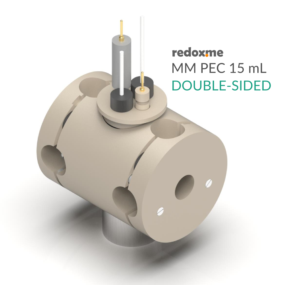 MM PEC 15 mL double-sided - Magnetic Mount Photo-electrochemical Cell