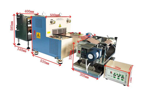 Roll to Roll Heating Calender (8" W) up to 110C for Multi-layer Laminating - HRP-03RRL - Thasar S.r.l.