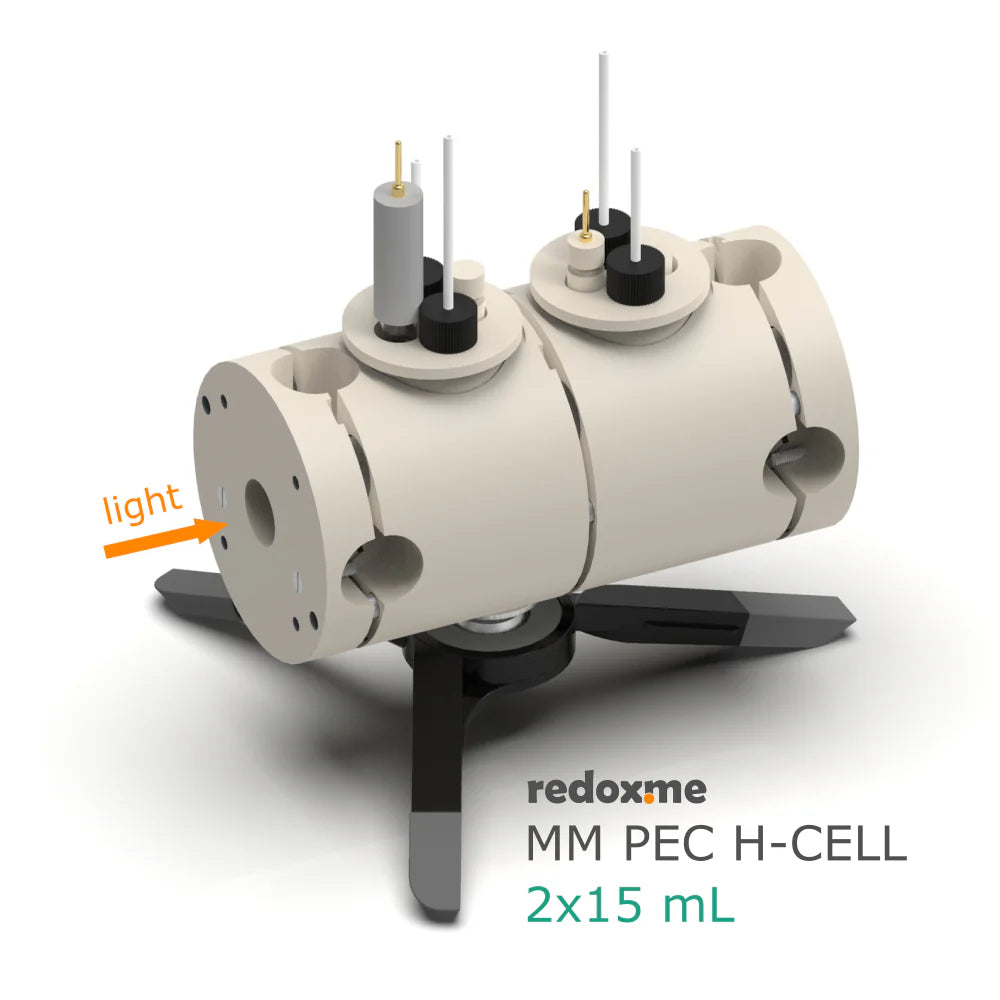 MM PEC H-Cell 2x15 mL- Magnetic Mount Photo-Electrochemical H-Cell - Thasar S.r.l.