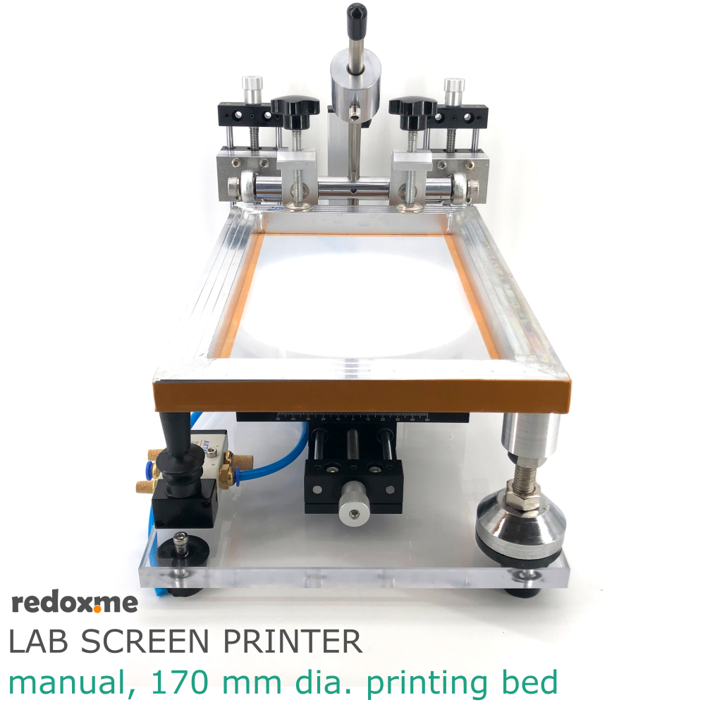 Laboratory Screen Printer - manual, 170 mm dia. printing bed