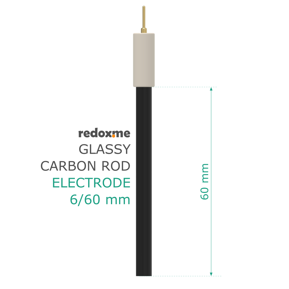 Glassy (Vitreous) Carbon rod electrode - GCR 6/60 mm