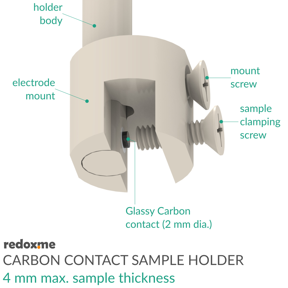 Carbon Contact Sample Holder - 4 mm max. sample thickness