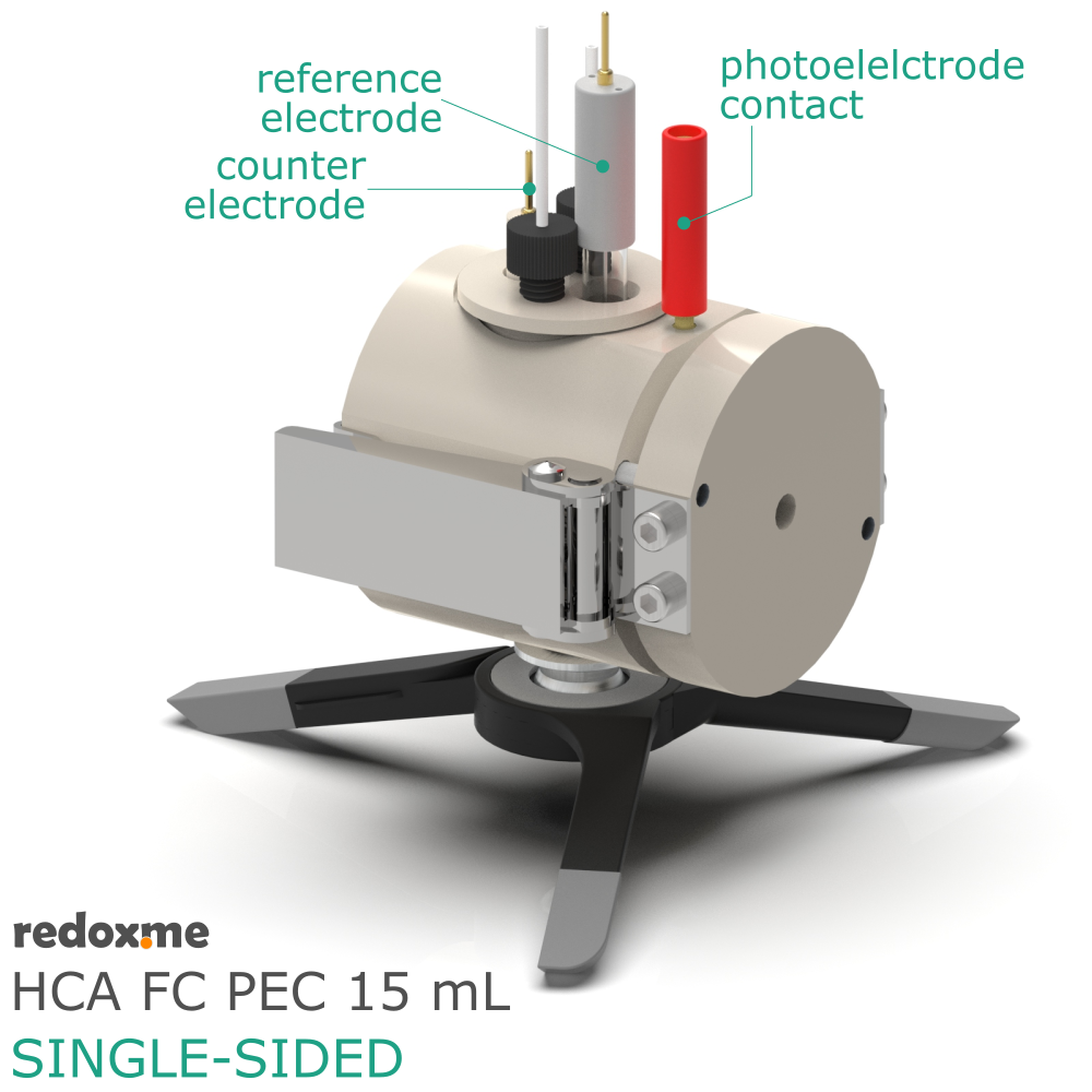 HCA FC PEC 15 mL single-sided - Hook Clamp Assembled Front Contact Photo-electrochemical Cell