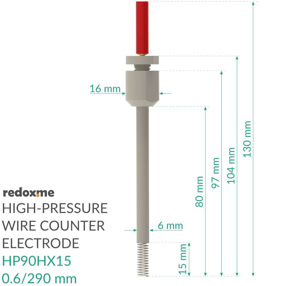 High-Pressure Wire Counter Electrode - HP90HX15 0.6/290 mm