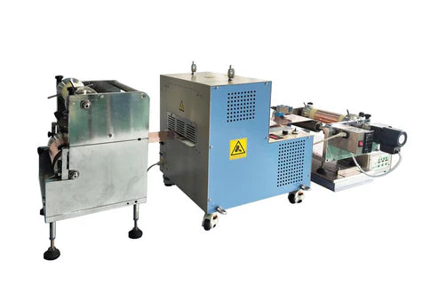 Roll to Roll Heating Calender (8" W) up to 110C for Multi-layer Laminating - HRP-03RRL - Thasar S.r.l.