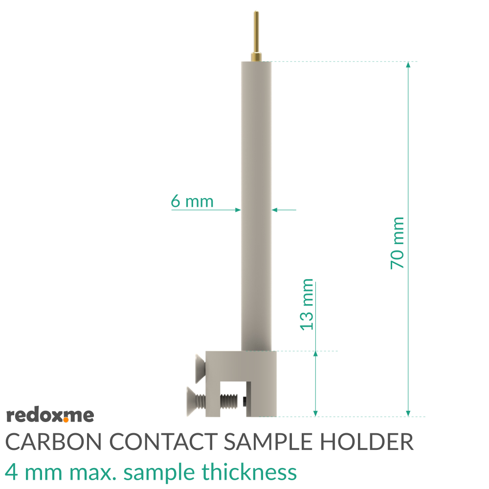 Carbon Contact Sample Holder - 4 mm max. sample thickness