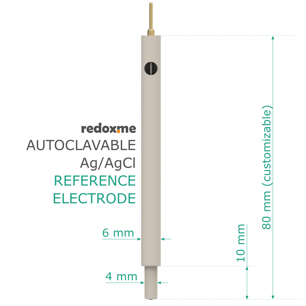 Autoclavable Silver / Silver Chloride Reference Electrode - Autoclavable Ag/AgCl