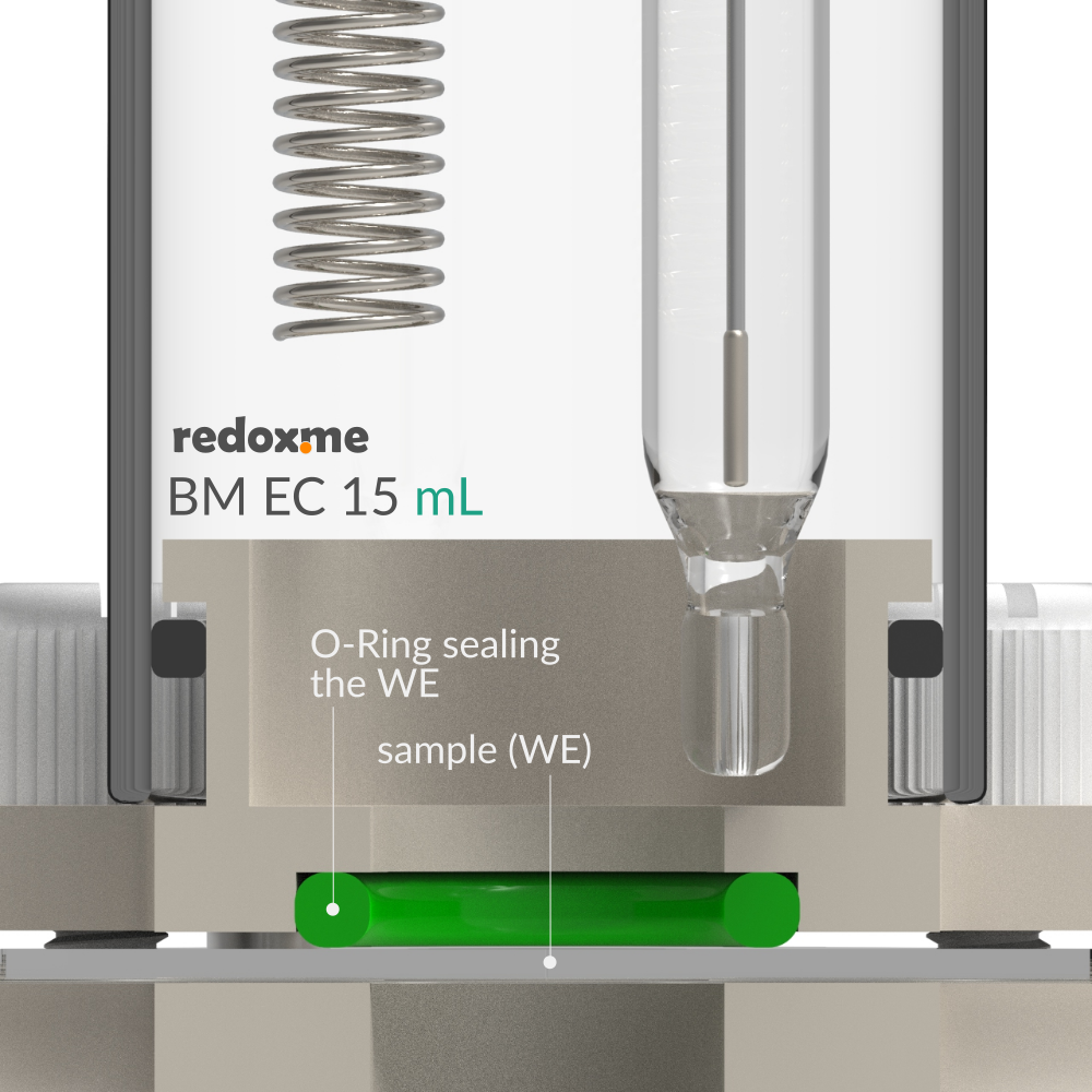BM EC 15 mL - Bottom Mount Electrochemical Cell