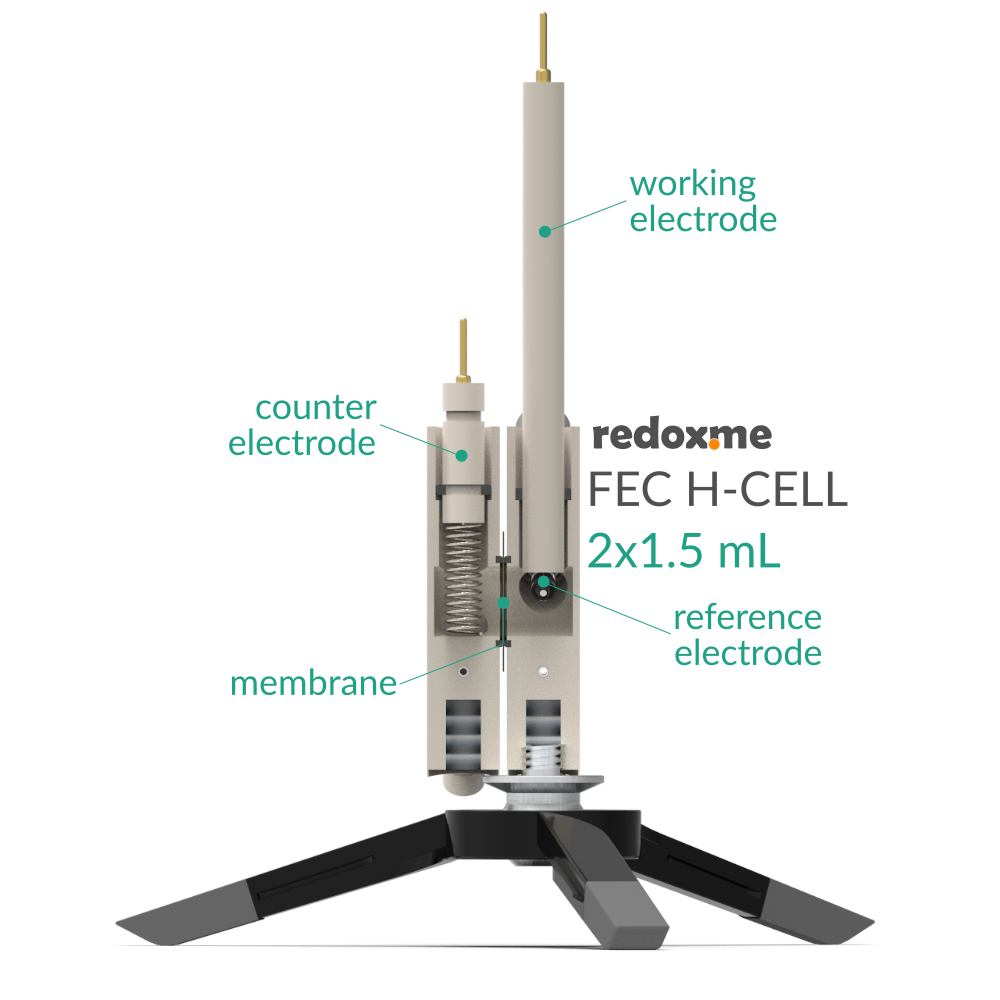 FEC H-Cell 2x1.5 mL- Flow Electrochemical H-Cell