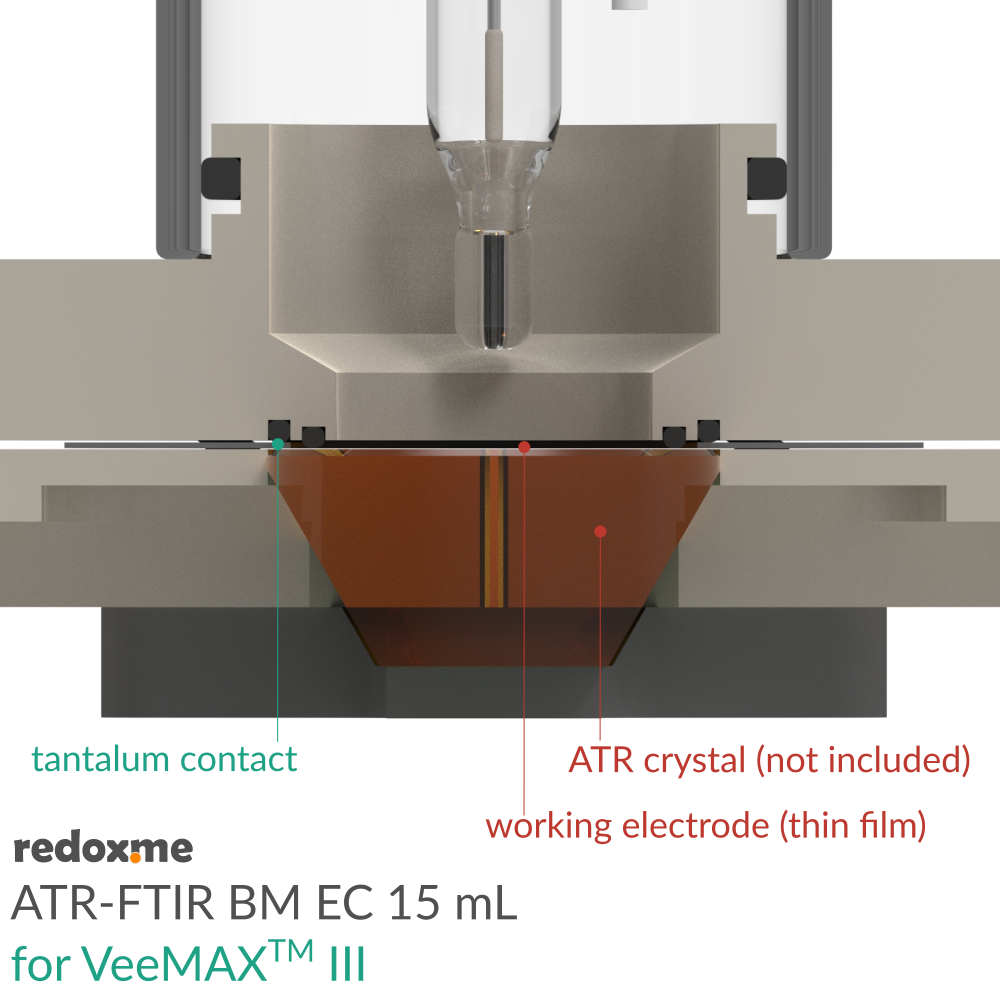 ATR-FTIR BM EC 15 mL for VeeMAXTM III - Attenuated Total Reflectance Electrochemical Cell