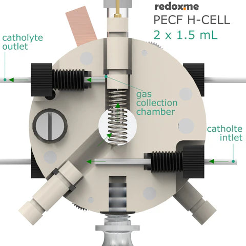 PECF H-Cell 2x1.5 mL - Photo-Electrochemical Flow H-Cell - Thasar S.r.l.