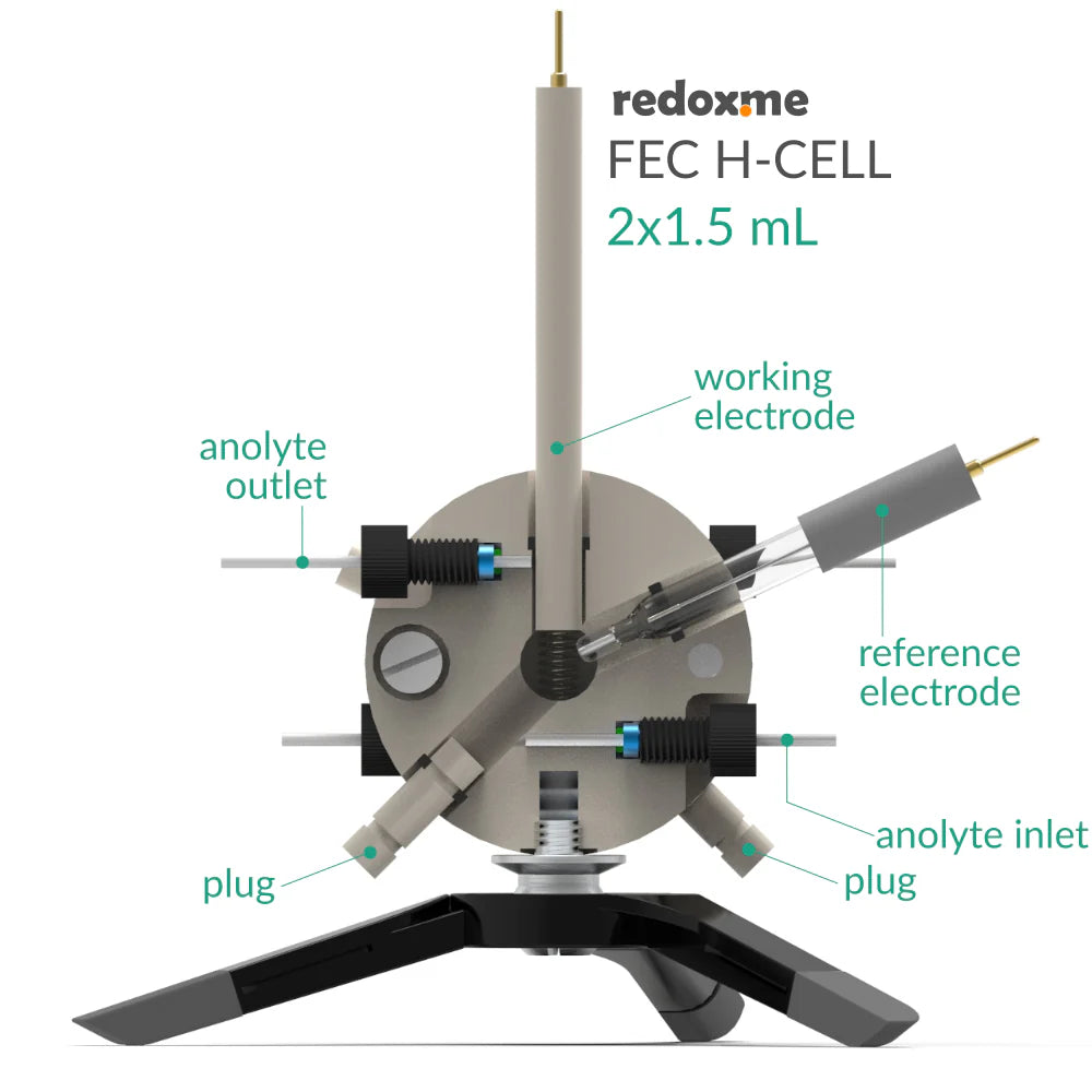 FEC H-Cell 2x1.5 mL- Flow Electrochemical H-Cell - Thasar S.r.l.