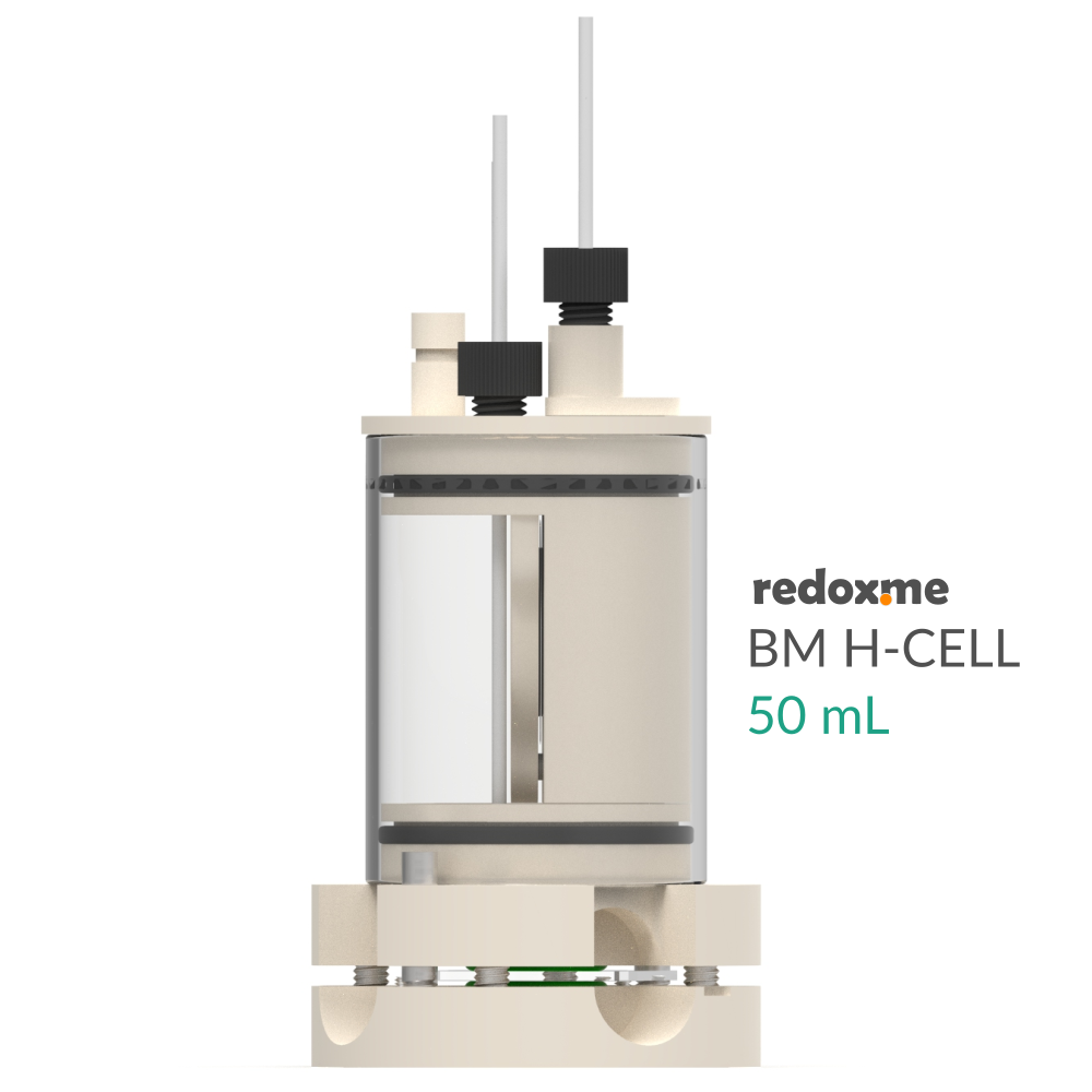 BM H-CELL 50 mL - Bottom Mount Electrochemical H-Cell 50 mL
