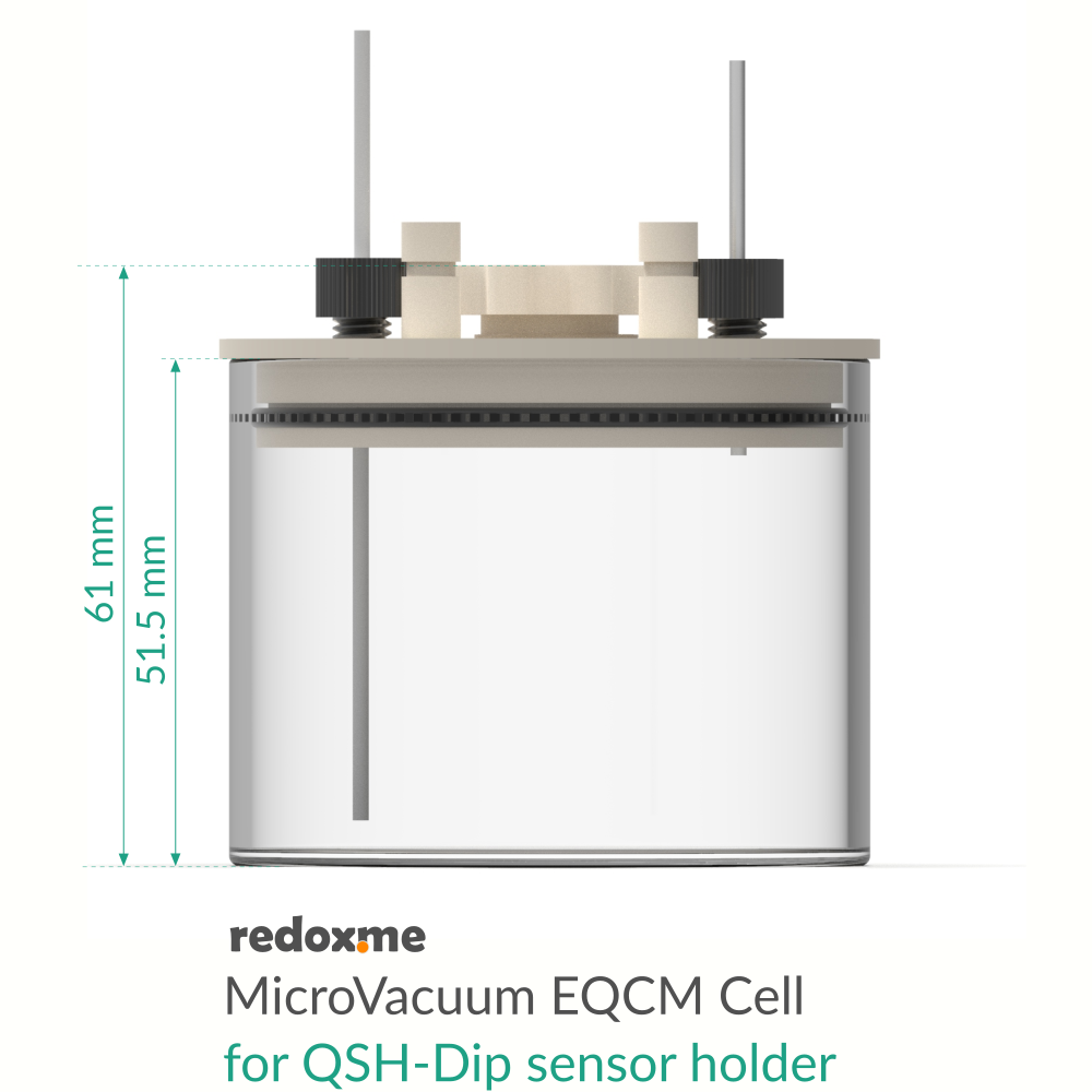 MicroVacuum EQCM Cell for QSH-Dip sensor holder