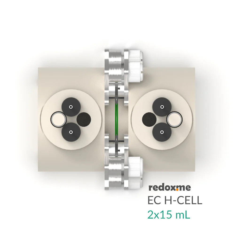 EC H-Cell 2x15 mL- Screw Mount Electrochemical H-Cell - Thasar S.r.l.
