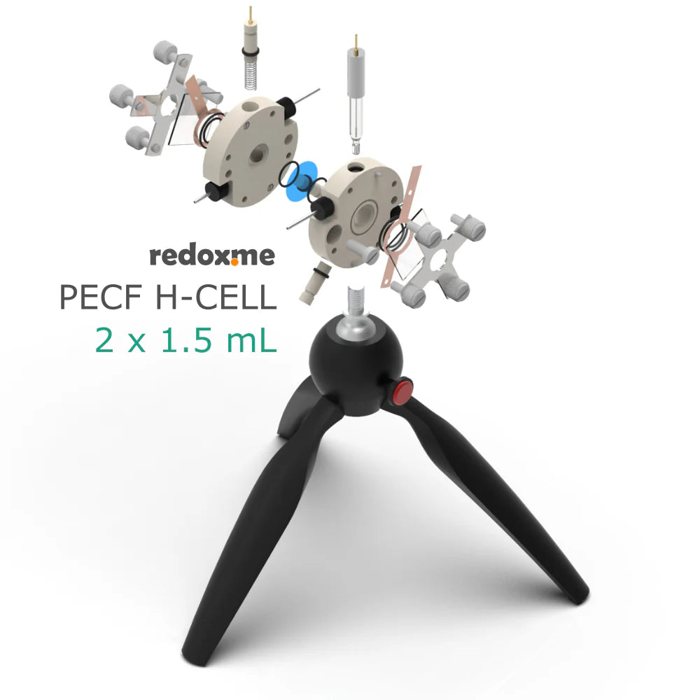 PECF H-Cell 2x1.5 mL - Photo-Electrochemical Flow H-Cell - Thasar S.r.l.