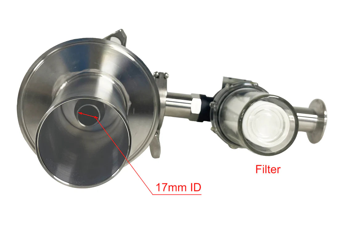 Lab Scale High-Efficiency Cyclone for Jet Mill - BPM-CL - Thasar S.r.l.