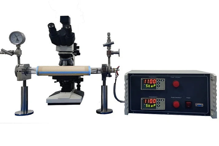 Micro-CVD/PVD Furnace for in-Situ Analysis w. 2 Heating Zones, 1100°C Max. - GSL-1100-Micro - Thasar S.r.l.