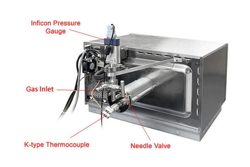 1200°C Max Microwave Plasma Assisted CVD (MPCVD) 2" Tube Furnace - GSL-1200X-50-MWPE - Thasar S.r.l.