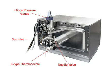 1200°C Max Microwave Plasma Assisted CVD (MPCVD) 2" Tube Furnace - GSL-1200X-50-MWPE - Thasar S.r.l.