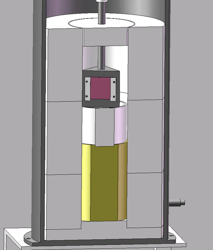 1100°C High Pressure ( 1.2 MPa) Liquid Phase Epitaxy Crystal Growth Furnace & Glove Box System - HP1100X-LPEGB - Thasar S.r.l.
