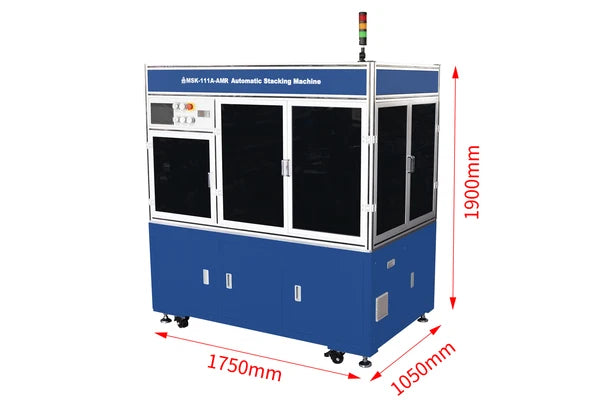 Automatic Stacking Machine with Functions of Taping and Cell Collection for Pouch and Prismatic Cells up to 160x100 mm - MSK-111A-ARM