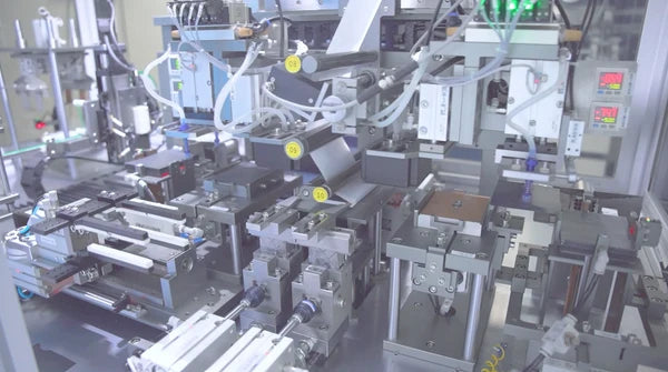 Automatic Stacking Machine with Functions of Taping and Cell Collection for Pouch and Prismatic Cells up to 160x100 mm - MSK-111A-ARM