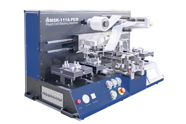 3 in 1 Large Automatic Stacking Machine for Both Liquid & Solid Pouch Cells (Max.200 mm L x 150 mm W) - MSK-111A-PEM