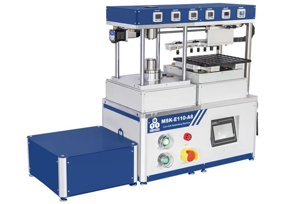 8-Channel Automatic Coin Cell Assembling Machine (Glovebox-Compatible) - MSK-E110-A8
