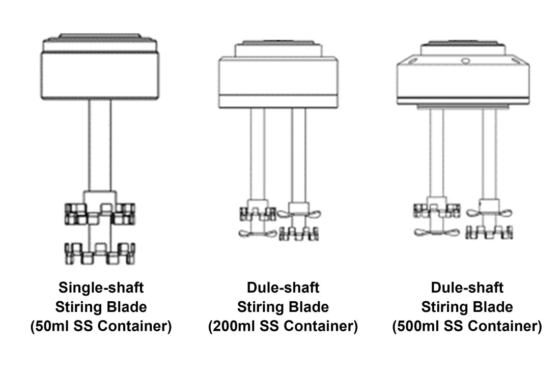 Stainless-Steel Mixing Jar with Multiple Variable Size for Dual-Shaft Planetary Vacuum Mixer - Thasar S.r.l.