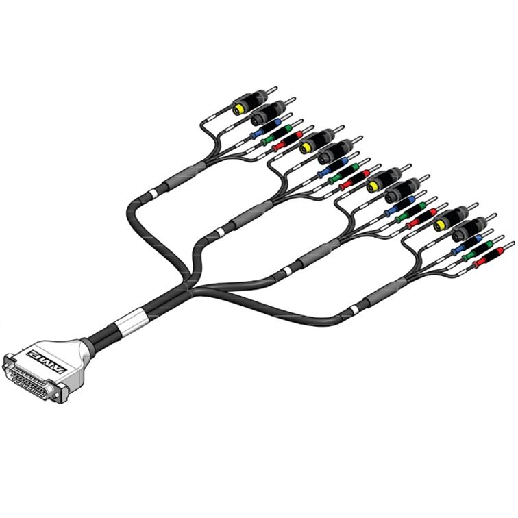 Sensor cable with banana connectors for use with MUX8-R2 - Thasar S.r.l.